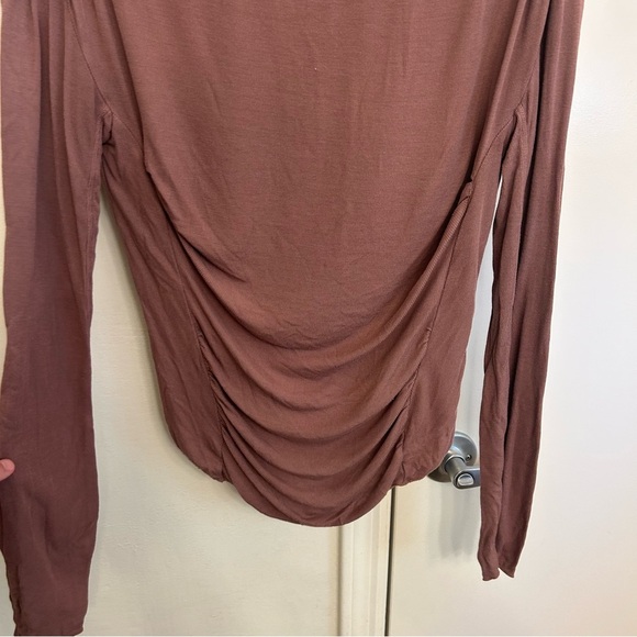 Free People Intimately Night We Met Long Sleeve Top Brown Size Small Soft - Picture 4 of 9